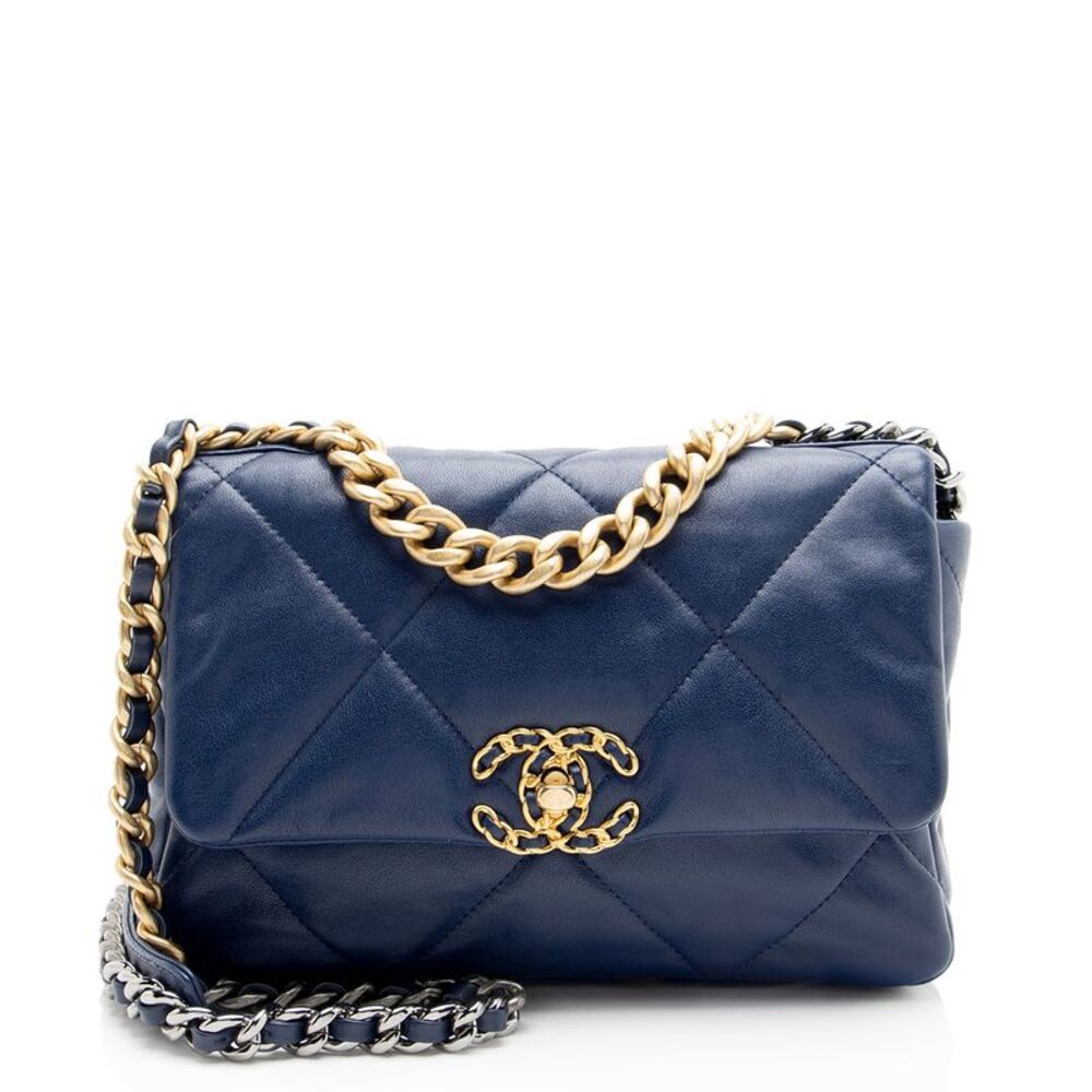Chanel Lambskin 19 Medium Flap Shoulder Bag